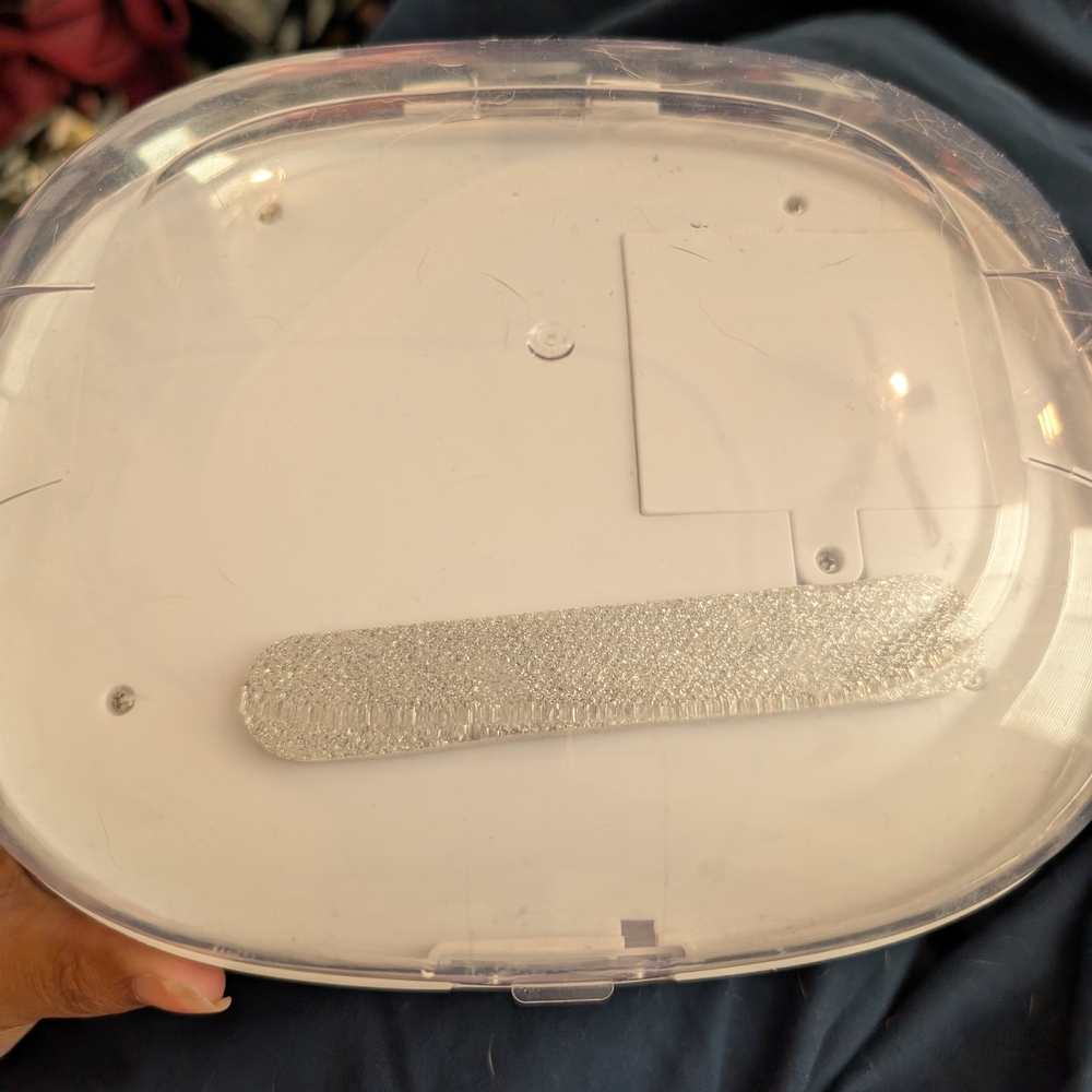 Clear Plastic Storage Container with Nail Fan